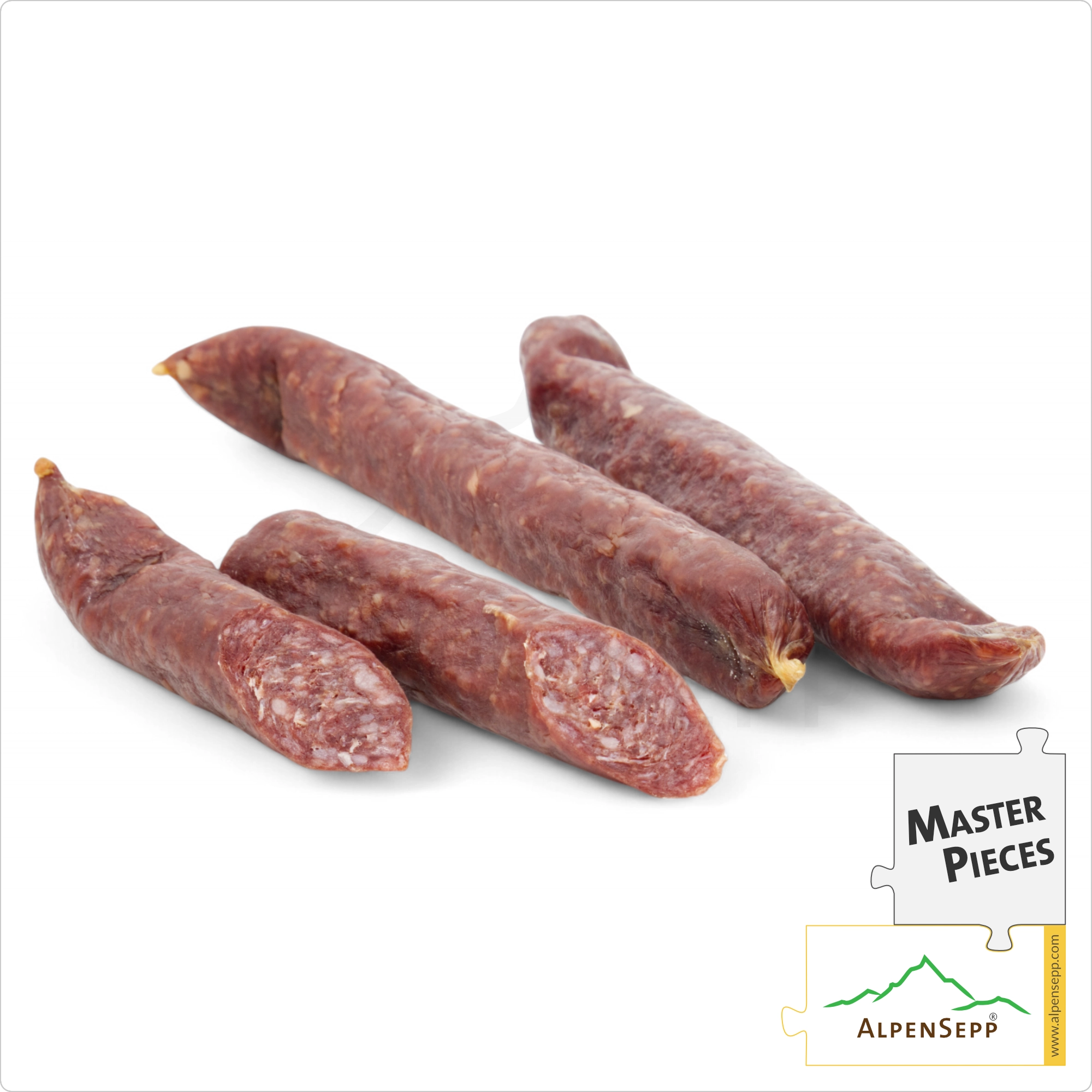 BEEF WURZEN | smoked Kaminwurz made from 100% beef | mild-spicy PREMIUM sausage | 3 pieces