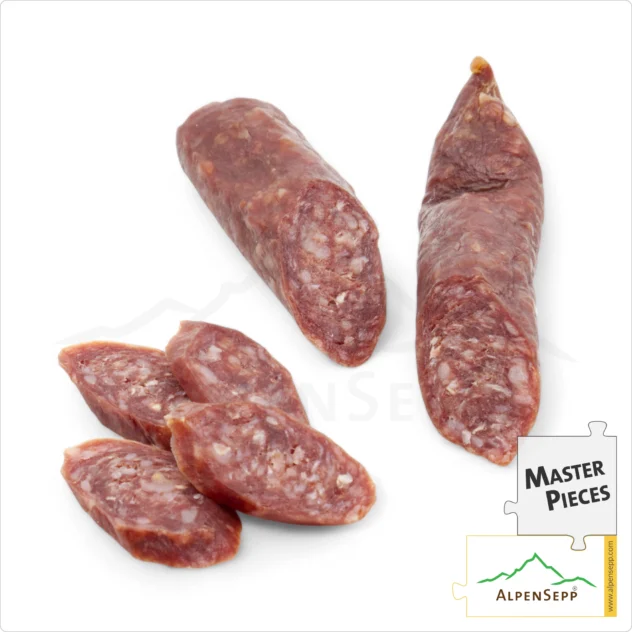 BEEF WURZEN | smoked Kaminwurz made from 100% beef | mild-spicy PREMIUM sausage | 3 pieces