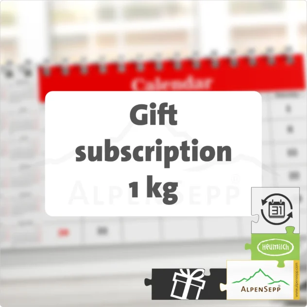 GIFT SUBSCRIPTION SEMI-HARD CHEESE - 1 KG | lactose-free | ends automatically | 5x alternating DELUXE cheese variety per delivery | choose delivery and duration