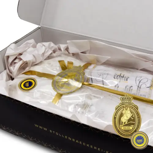 DRESDNER CHRISTSTOLLEN® | Original from Dresden with Ingredients from AlpenSepp® | 1,5 kg Stollen with Real Dairy Butter and Clarified Butter from Hay Milk® | Exclusively by Pre-Order. Feedimage.