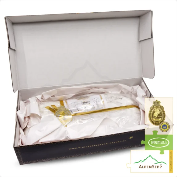 DRESDNER CHRISTSTOLLEN® | Original from Dresden with Ingredients from AlpenSepp® | 1,5 kg Stollen with Real Dairy Butter and Clarified Butter from Hay Milk® | Exclusively by Pre-Order 10 DRESDNER CHRISTSTOLLEN® | Original from Dresden with Ingredients from AlpenSepp® | 1,5 kg Stollen with Real Dairy Butter and Clarified Butter from Hay Milk® | Exclusively by Pre-Order