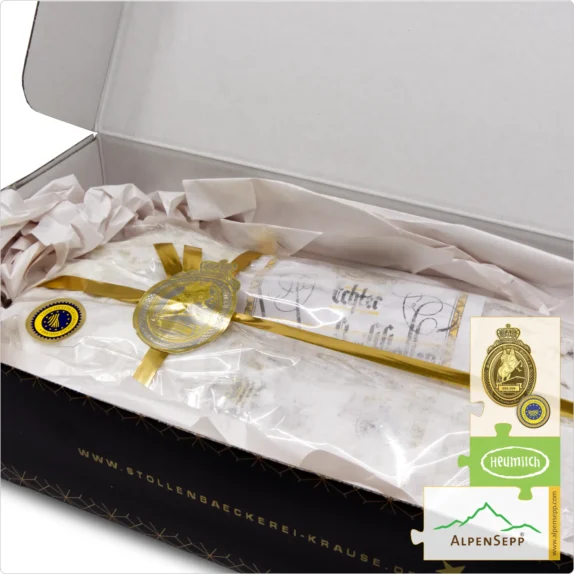 DRESDNER CHRISTSTOLLEN® | Original from Dresden with Ingredients from AlpenSepp® | 1,5 kg Stollen with Real Dairy Butter and Clarified Butter from Hay Milk® | Exclusively by Pre-Order 7 DRESDNER CHRISTSTOLLEN® | Original from Dresden with Ingredients from AlpenSepp® | 1,5 kg Stollen with Real Dairy Butter and Clarified Butter from Hay Milk® | Exclusively by Pre-Order