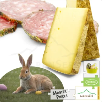 EASTER NEST | Gourmet Box for Easter 2025 with Alpine Cheese and Masterpieces Sausage for the Easter Brunch | with 10% Price Advantage