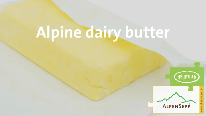 Culinary experience alpine dairy butter