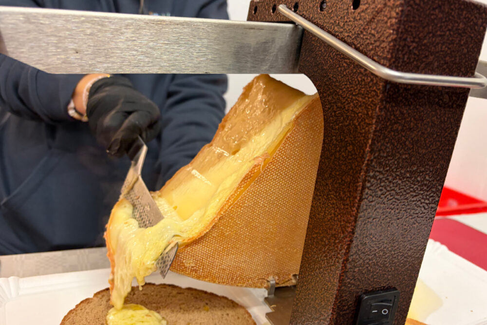 Louis Tellier Raclette Grill Review with alpine cheese