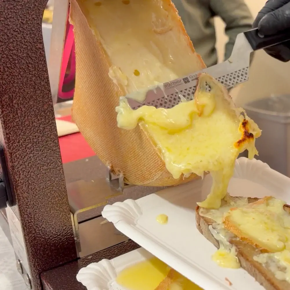 Louis Tellier Raclette Grill Review with alpine cheese