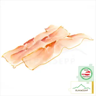 Sliced Ham Speck | Lightly Smoked and Air-Dried | 100% from Austria – 200 Grams
