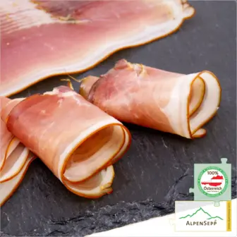 Sliced Ham Speck | Lightly Smoked and Air-Dried | 100% from Austria – 200 Grams