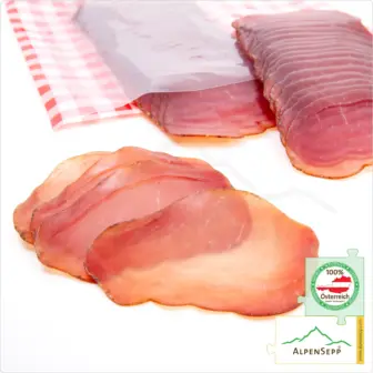 Sliced Juniper-Cured Ham | Lightly Smoked & Air-Dried | 100% Austrian Pork – 200 Grams
