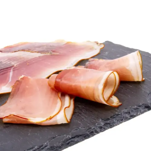 Sliced Ham Speck | Lightly Smoked and Air-Dried | 100% from Austria – 200 Grams. Feed image.
